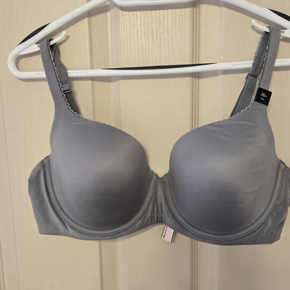 Victoria's Secret Body By Victoria Lined Demi Light Grey Bra